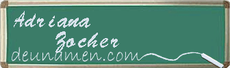 Adriana Zocher Visitenkarte